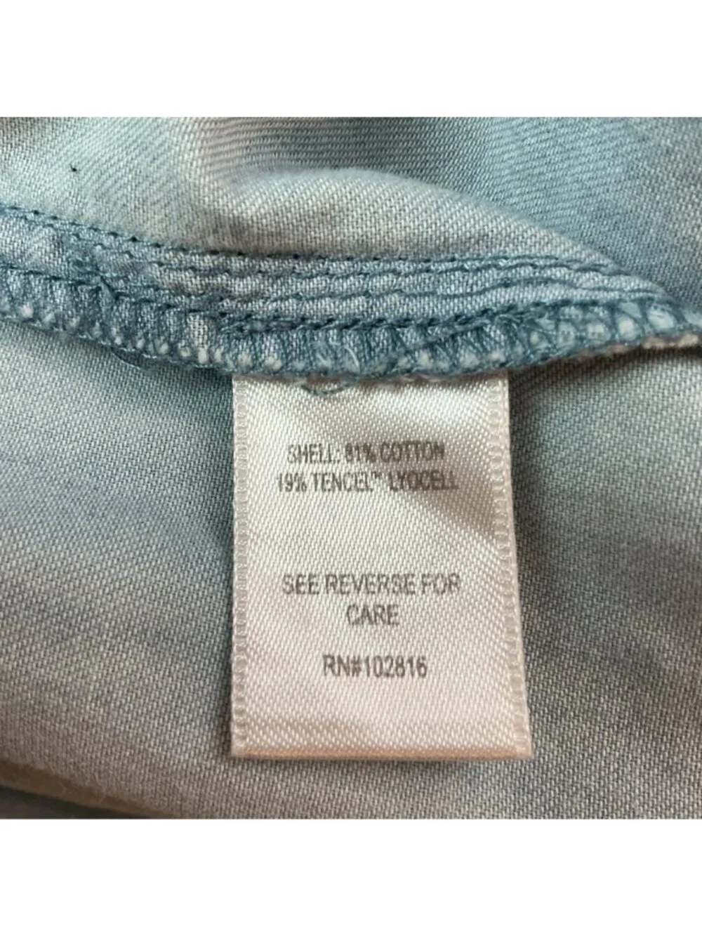 Garnet Hill Wide-Leg Elastic Waist Pants Womens Medium Blue Cotton Tencel Blend